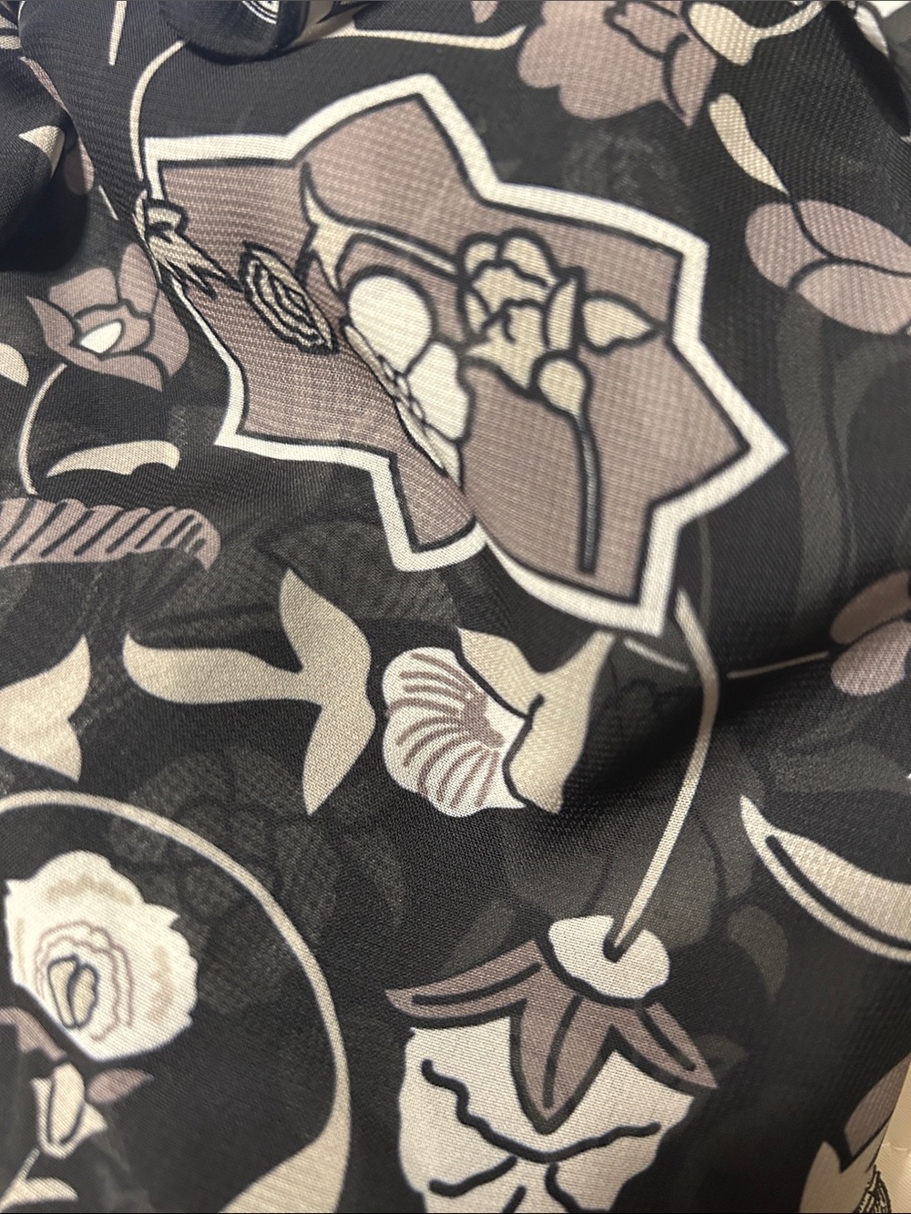 🧸Gretchen Scott rufflestiltskin topkapi black size M EUC - Picture 11 of 12